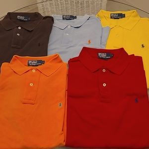 5 Polo Ralph Lauren Shirts Large
